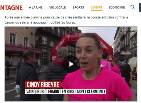 Événement	 Retour en images sur la quatrième édition de Clermont en rose, la course solidaire contre le cancer du sein